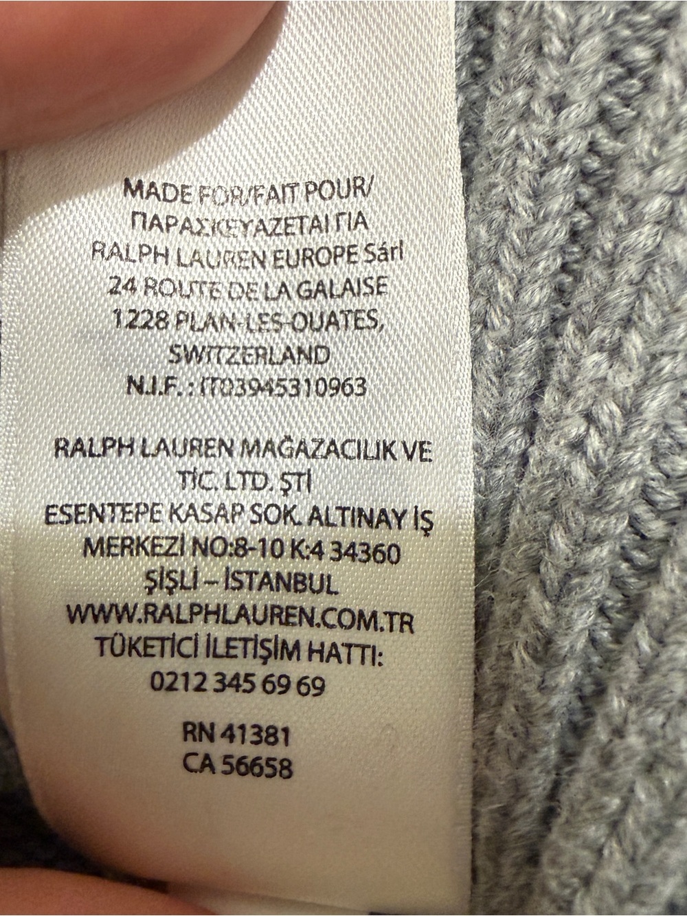 Polo Ralph Lauren Boys M 10-12 Gray Cotton Quarter Zip Sweater Preppy Pony - Picture 4 of 6